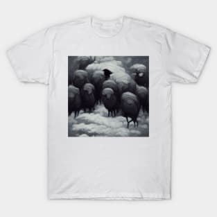 A herd of Black Sheep T-Shirt